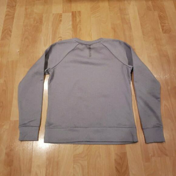 Under Armour Women's MD Loose Fit Gray Pullover Sweatshirt - Picture 5 of 5
